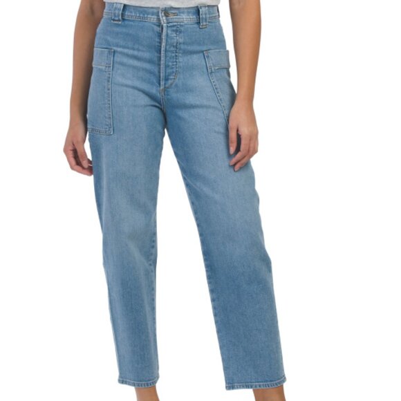 NEW JOE'S The Pheobe Patch Pocket Barrel Leg Jeans blue for women 252 - Picture 10 of 11